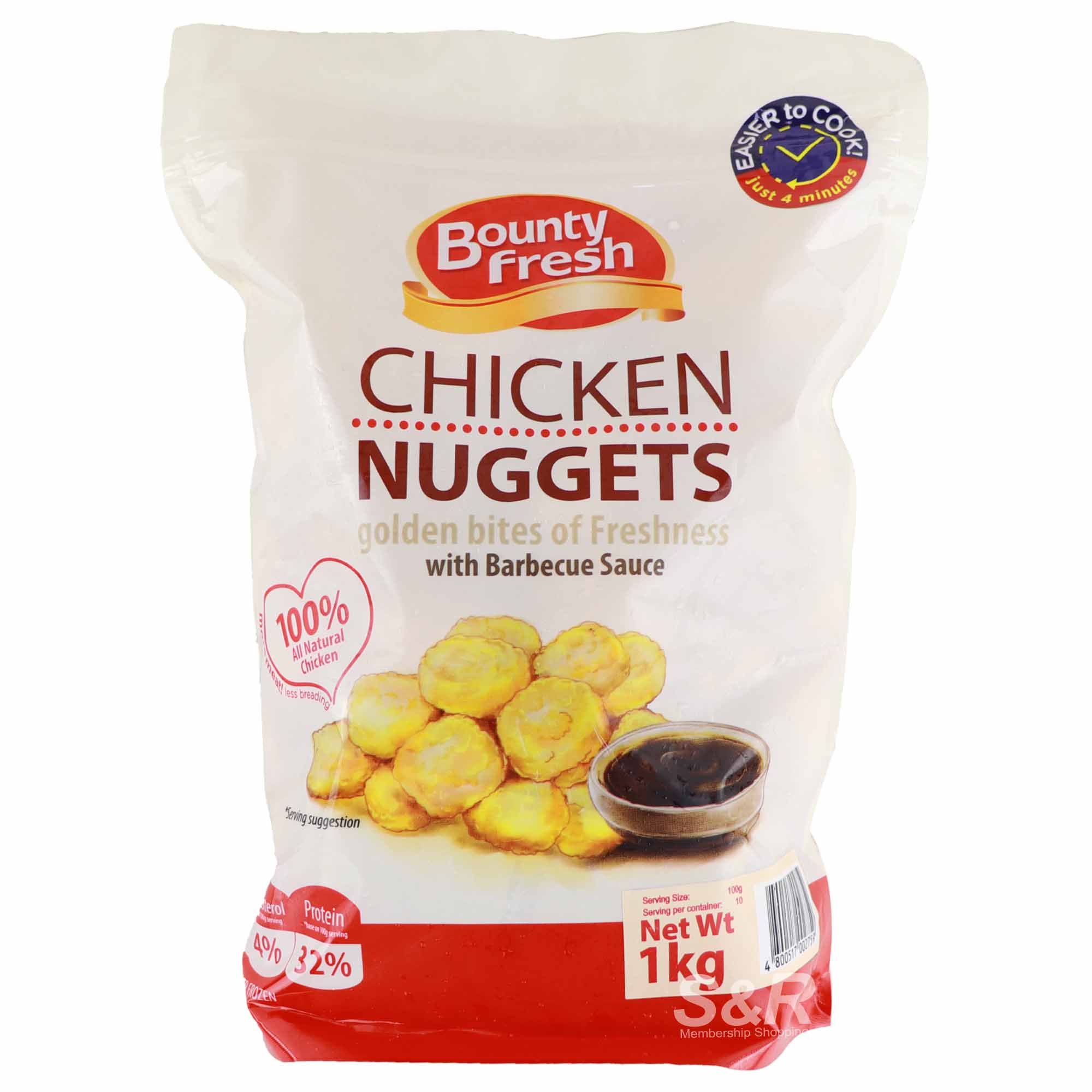 Bountry Fresh Chicken Nuggets with Barbeque Sauce 1kg Bountry Fresh Chicken Nuggets with Barbeque Sauce 1kg